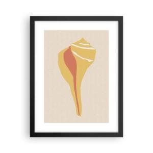 Poster în ramă neagră - Abstracție organică - creștere - 30x40 cm