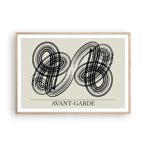 Poster în ramă de stejar deschis - A apărut spontan - 100x70 cm