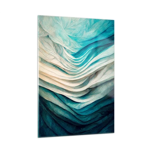 Tablou pe sticlă - Insațiabilitate albastră - 50x70 cm
