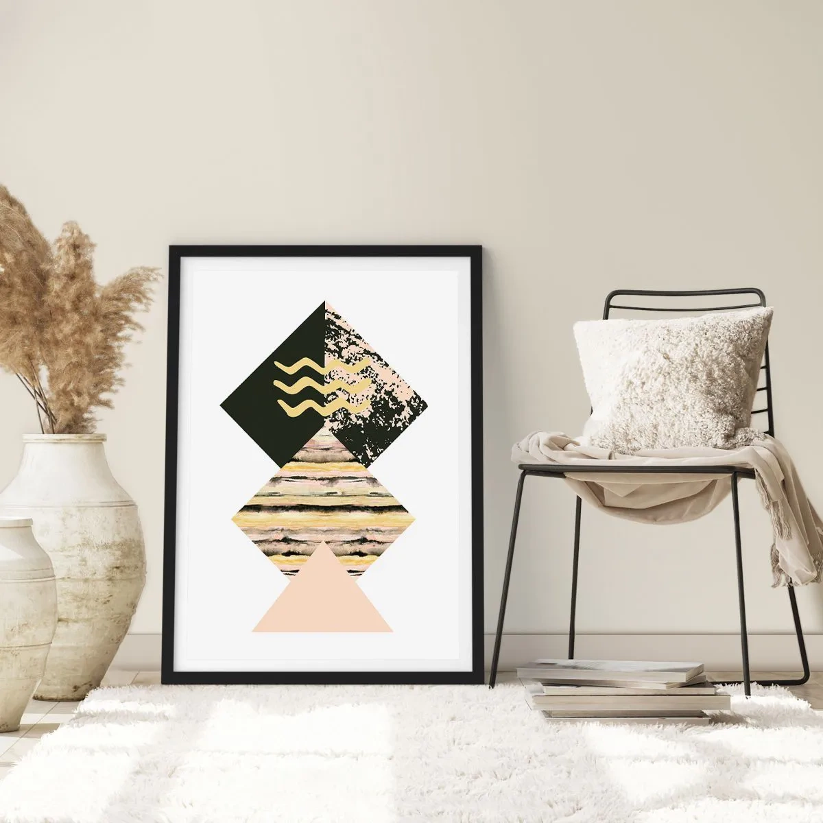 Poster în ramă neagră - Aparent simplu - 30x40 cm