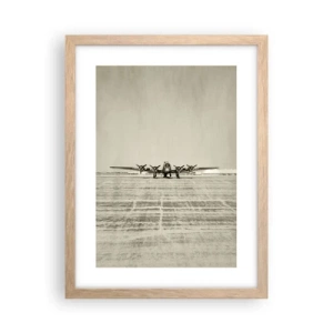 Poster în ramă de stejar deschis - Pregătit, ca întotdeauna - 30x40 cm