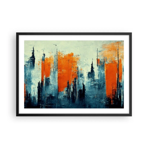 Poster în ramă neagră - Peisaj modern - 70x50 cm