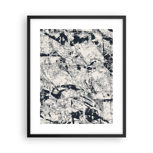 Poster în ramă neagră - Întrepătrunderea contrariilor - 40x50 cm