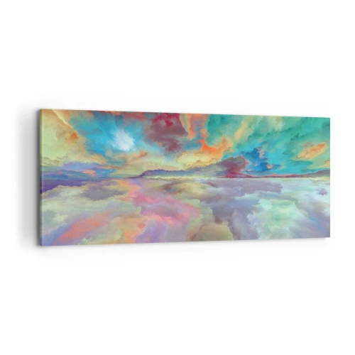 Tablou pe pânză - Două ceruri - 100x40 cm