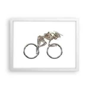 Poster în ramă albă - O mașină grozavă - 40x30 cm