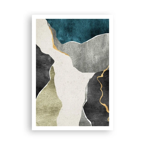 Poster - Compoziție mozaic cu fir de aur - 70x100 cm