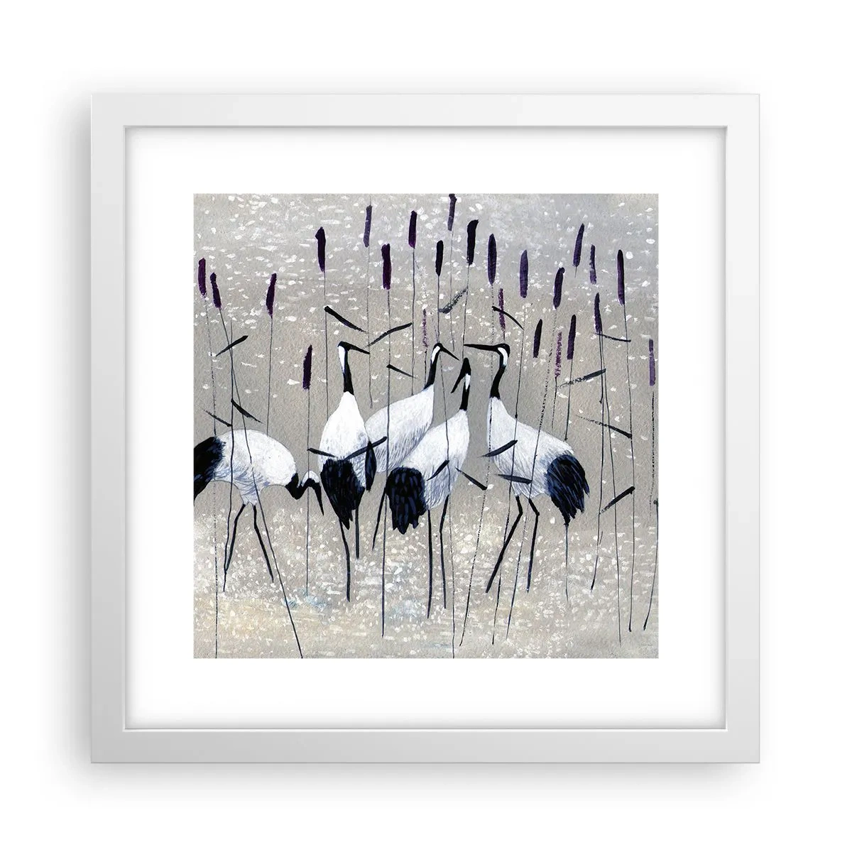 Poster în ramă albă - Printre ai tăi - 30x30 cm