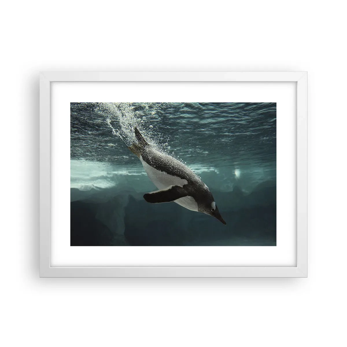 Poster în ramă albă - Bun venit în lumea mea - 40x30 cm