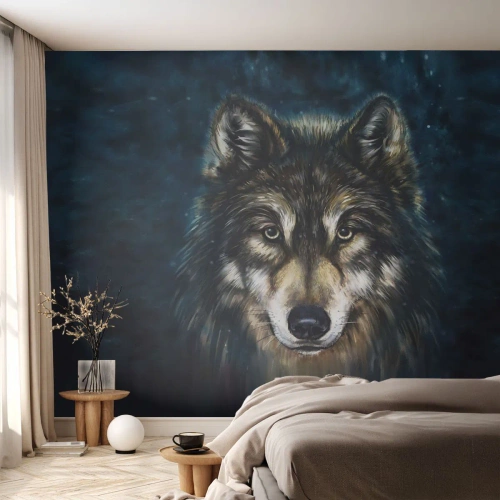 Tapet Premium Sand - Alfa? Și omega - Lup, Animale, Pictura - 250x175 cm