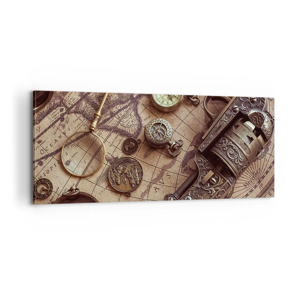 Tablou pe pânză - Sugestii de aventură - 100x40 cm