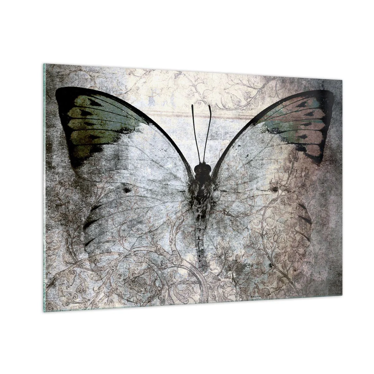 Tablou pe sticlă - În decorul Art Nouveau - 100x70 cm