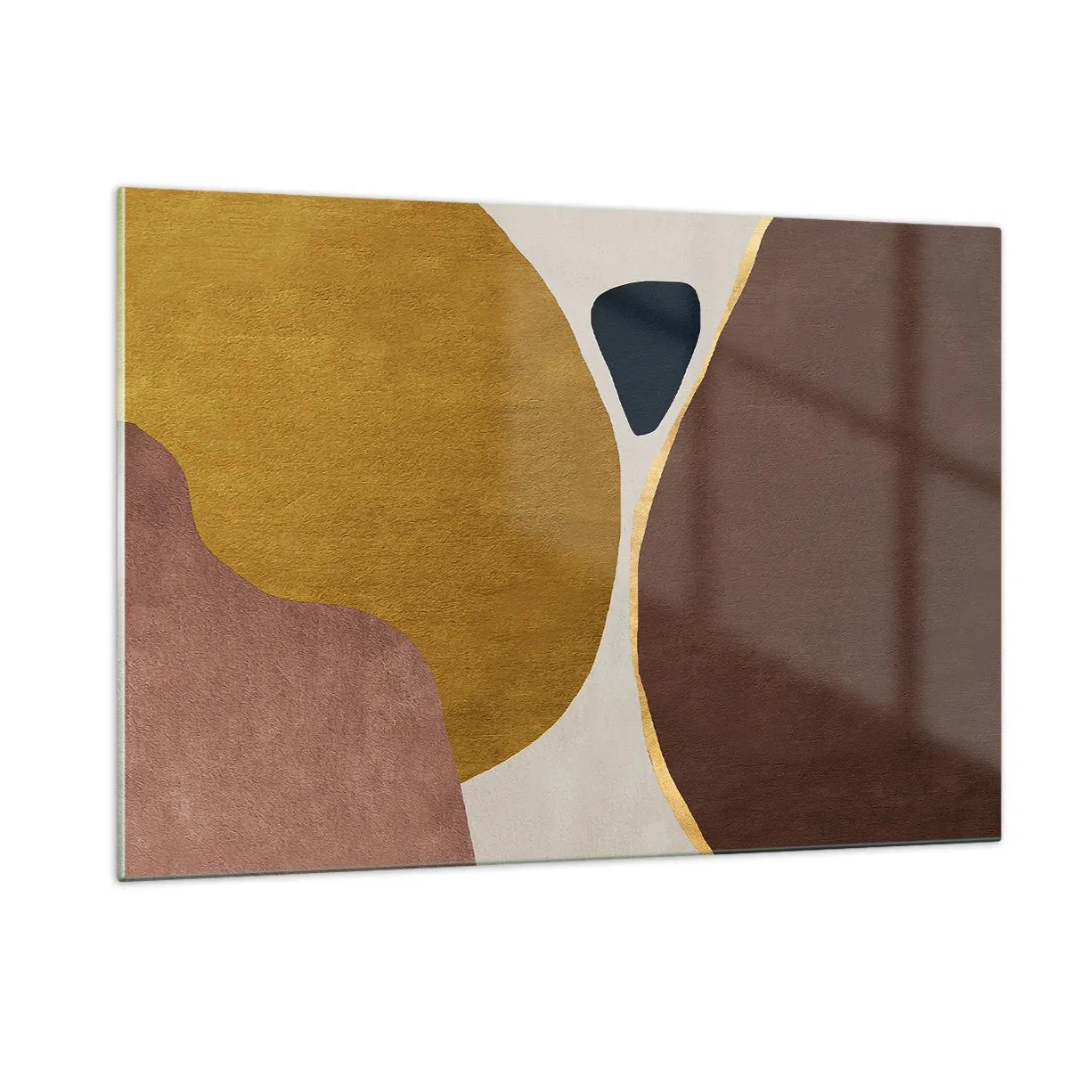 Tablou pe sticlă - Abstracție - un loc în spațiu - 120x80 cm