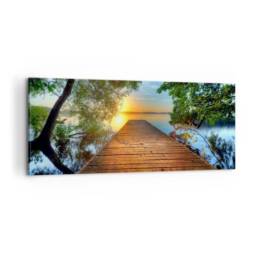 Tablou pe pânză - Nu te grăbi, stai jos - 100x40 cm