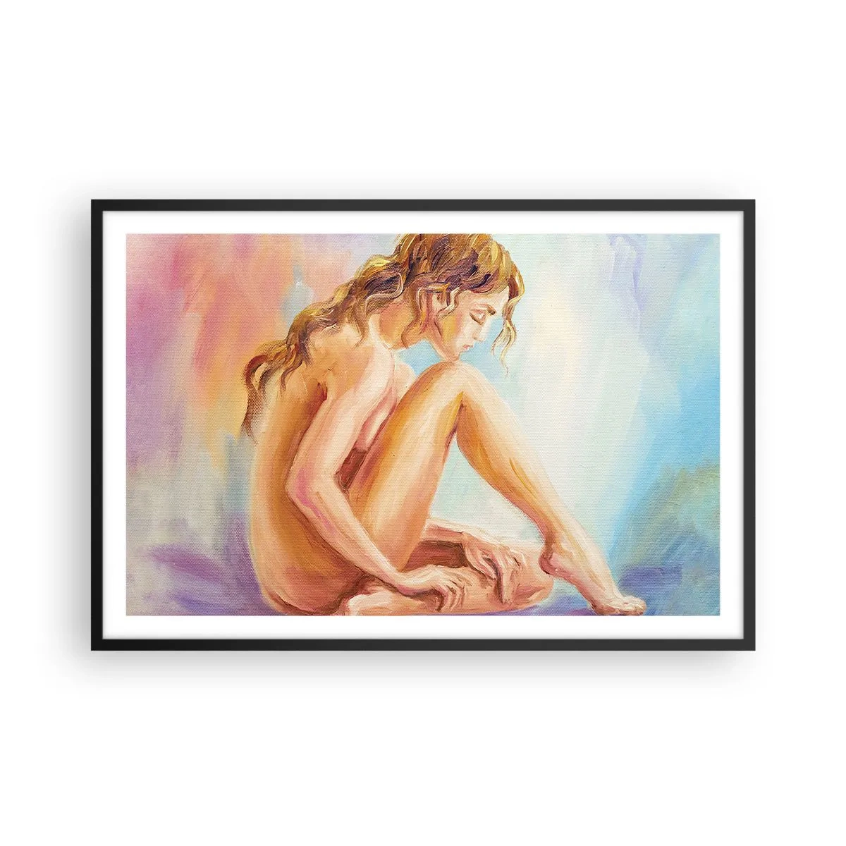 Poster în ramă neagră - Gest de tinerețe - 91x61 cm