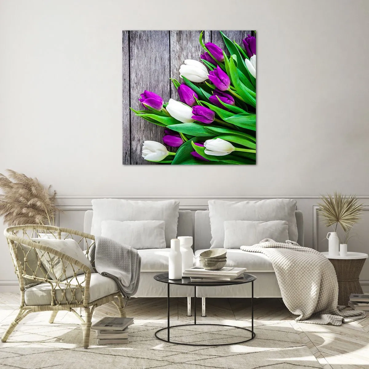 Tablou pe sticlă - În ziua festivalului de primăvară - 60x60 cm