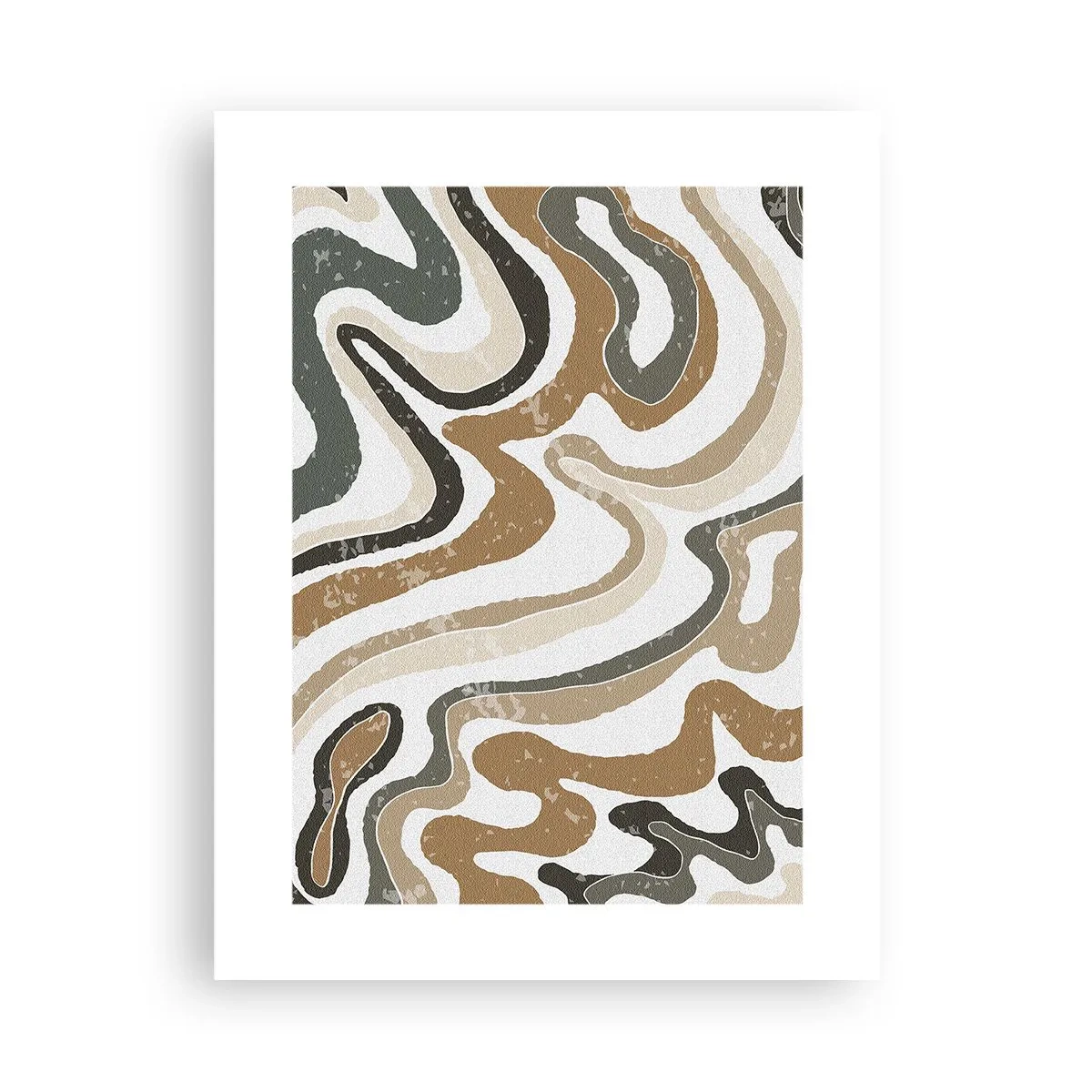 Poster - Meandrele culorilor pământului - 30x40 cm