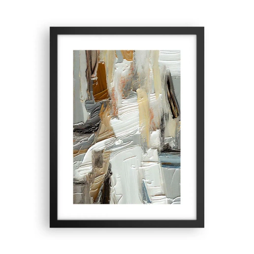 Poster în ramă neagră - Stratificare colorată - 30x40 cm