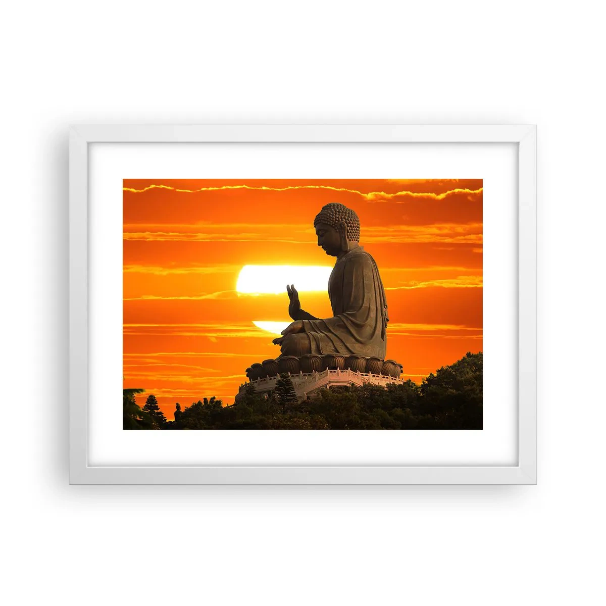 Poster în ramă albă - Fără frică de lume - 40x30 cm