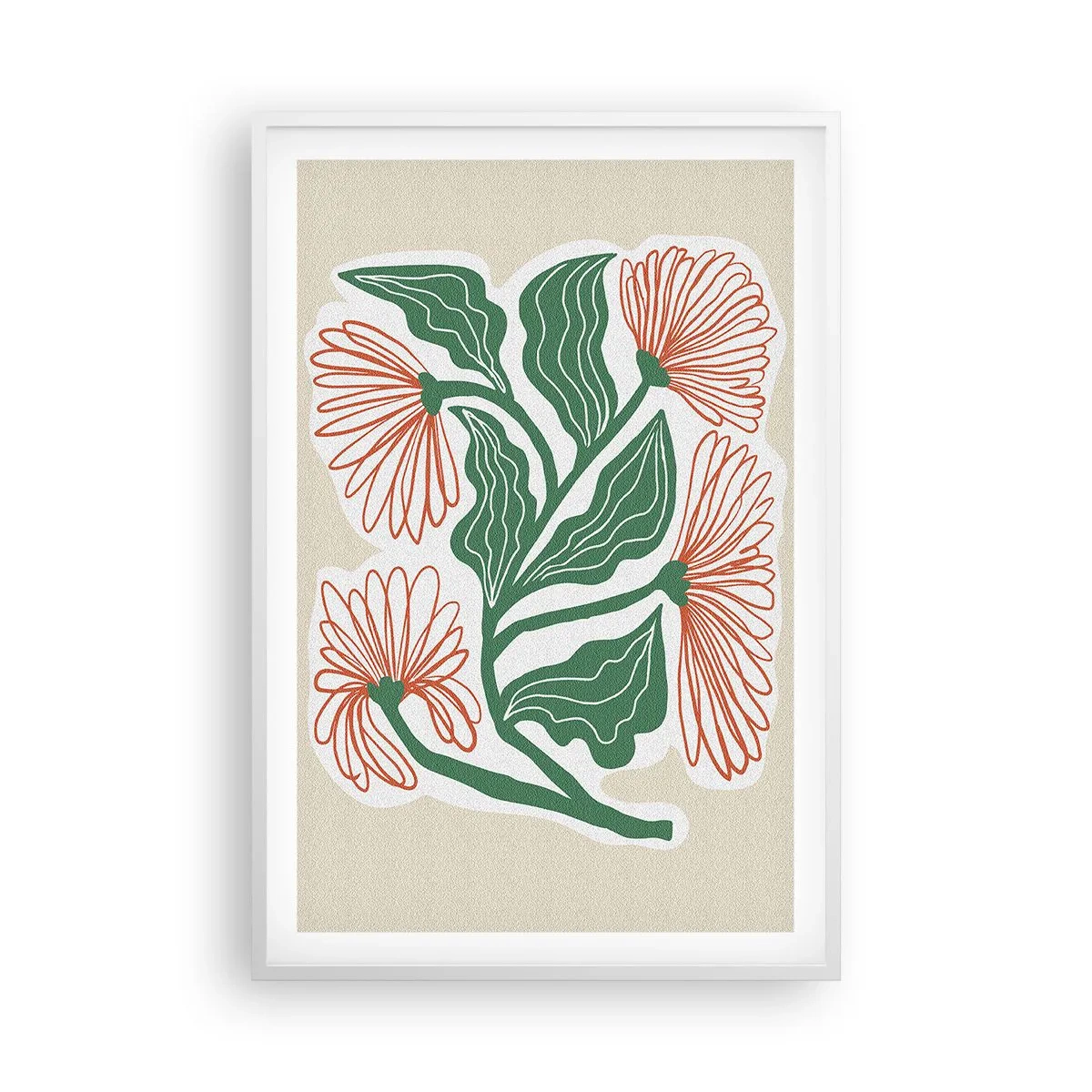 Poster în ramă albă - Folclor modern - 61x91 cm