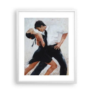 Poster în ramă albă - Tangoul visurilor mele - 40x50 cm