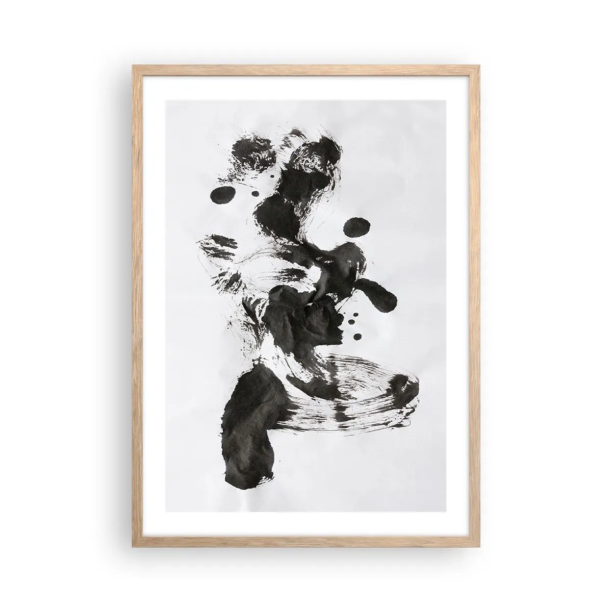 Poster în ramă de stejar deschis - Metodă în nebunie? - 50x70 cm
