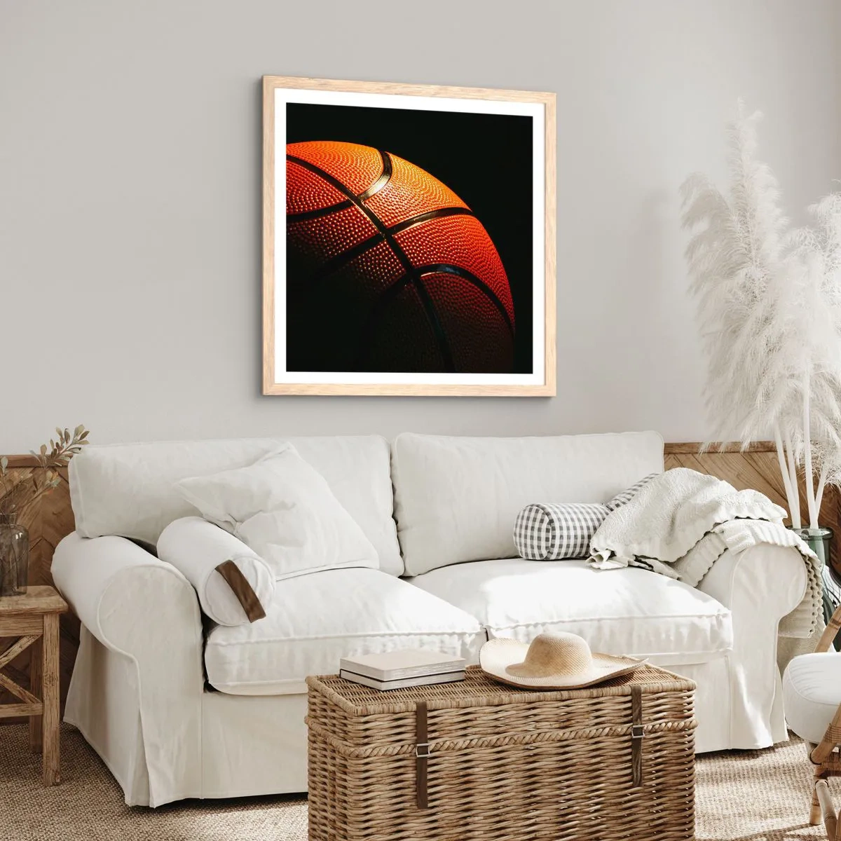 Poster în ramă de stejar deschis - Frumoasă ca o planetă - 30x30 cm