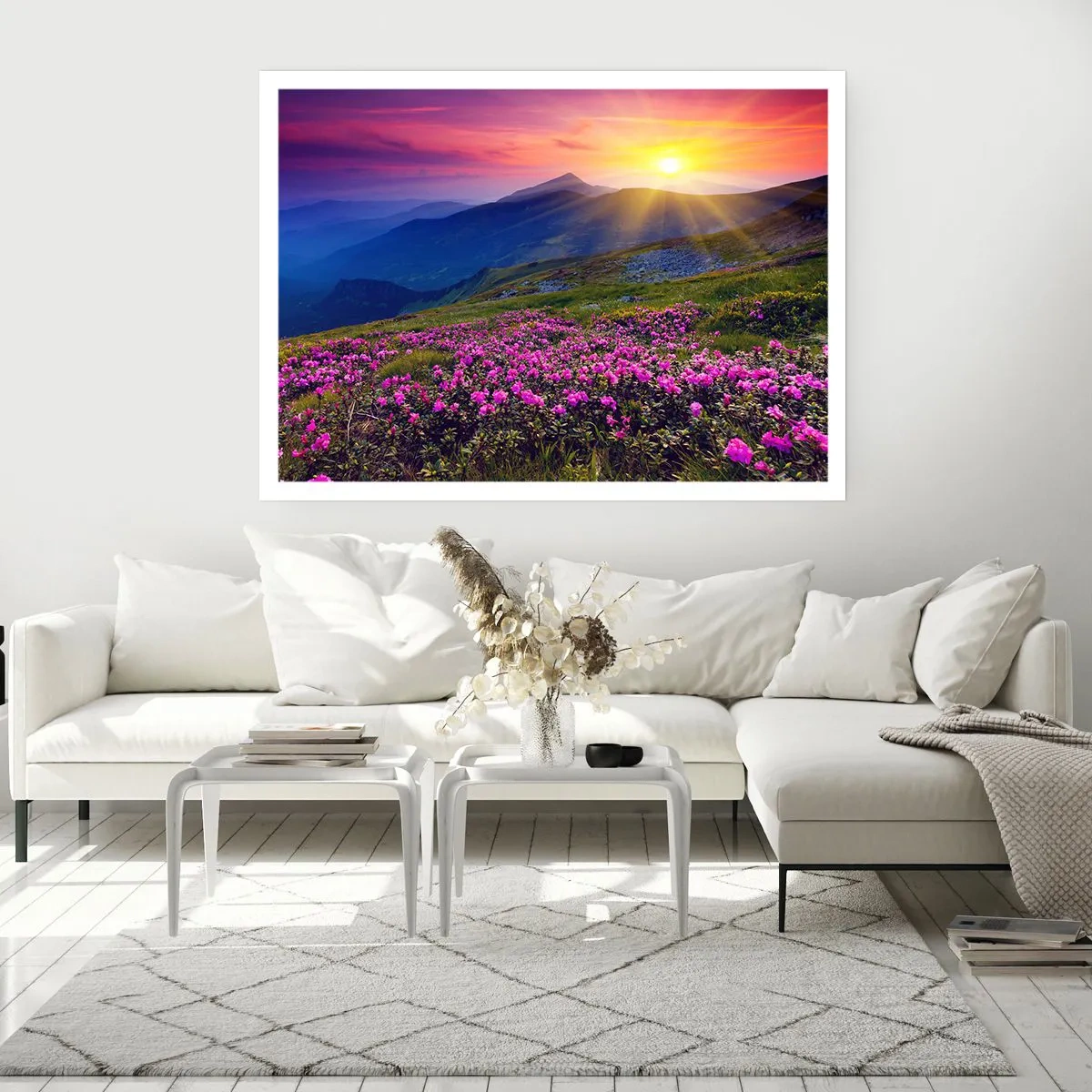 Poster - ... Și peste tot în jur se simte un miros de jneapăn și parfum de ierburi... - 100x70 cm