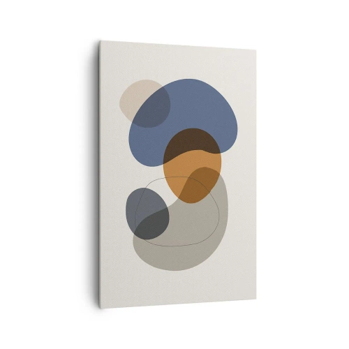 Tablou pe pânză - Picături de culoare - 80x120 cm