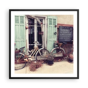 Poster în ramă neagră - Trăiască provincia! - 60x60 cm