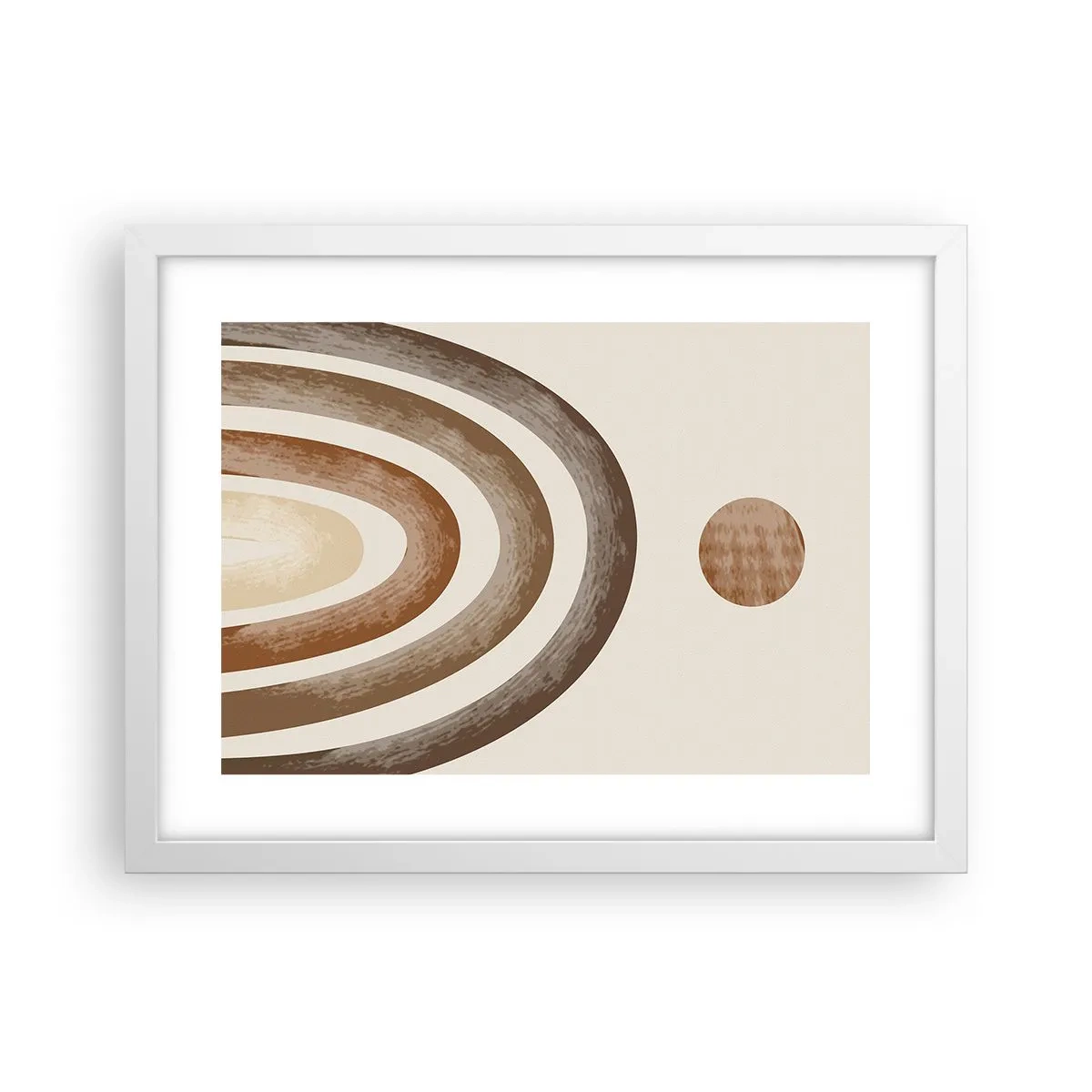 Poster în ramă albă - Într-o galaxie îndepărtată - 40x30 cm