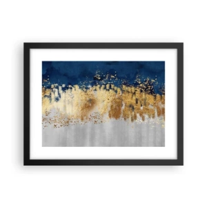 Poster în ramă neagră - Compoziție modernă cu bliț - 40x30 cm