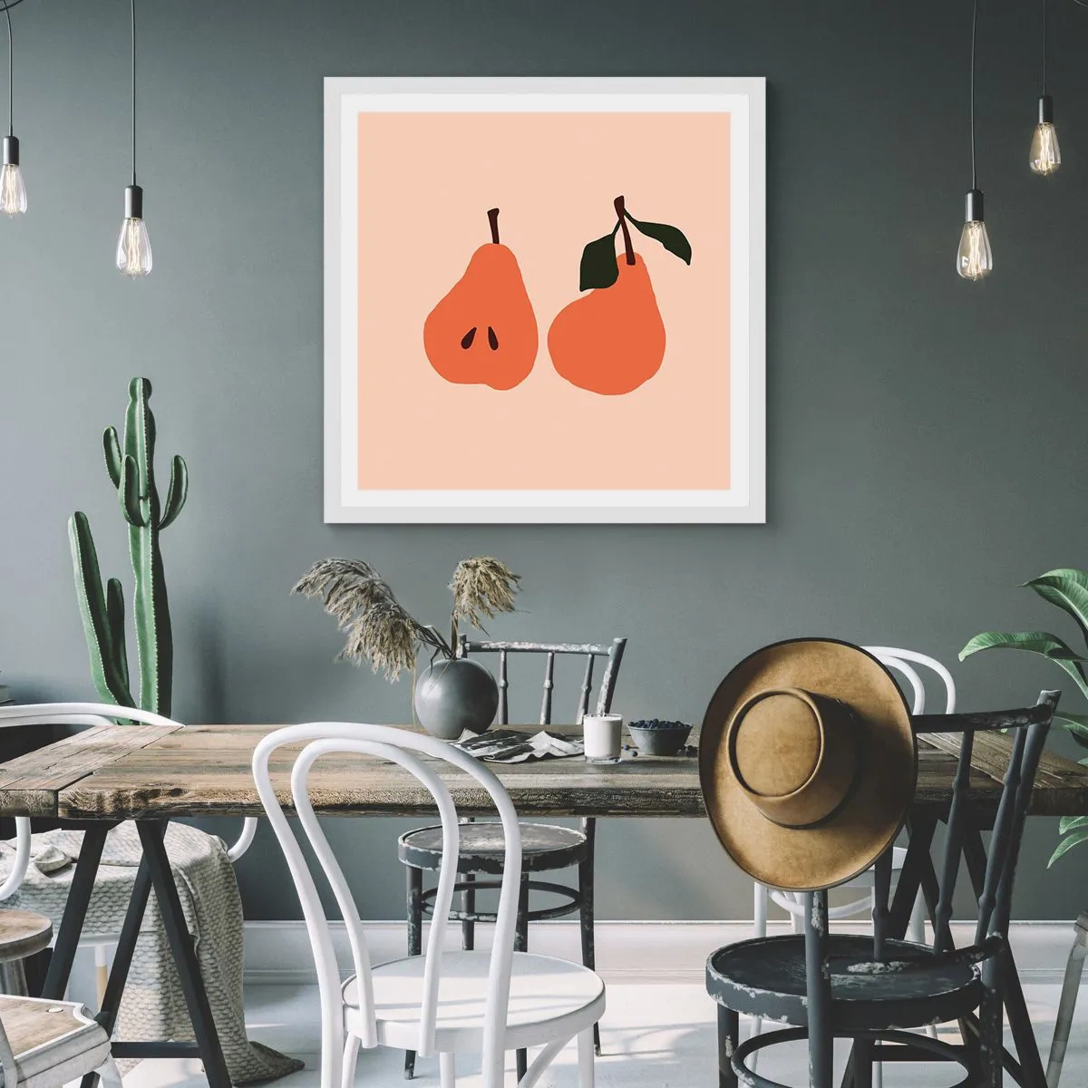 Poster în ramă albă - Dulceața în sine - 60x60 cm