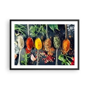 Poster în ramă neagră - Magie culinară - 70x50 cm