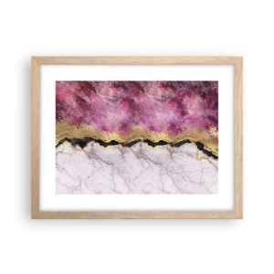 Poster în ramă de stejar deschis - La graniță - 40x30 cm