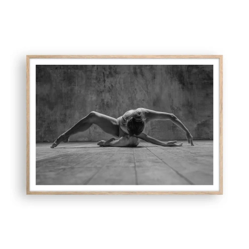 Poster în ramă de stejar deschis - Simetria găsită - 100x70 cm