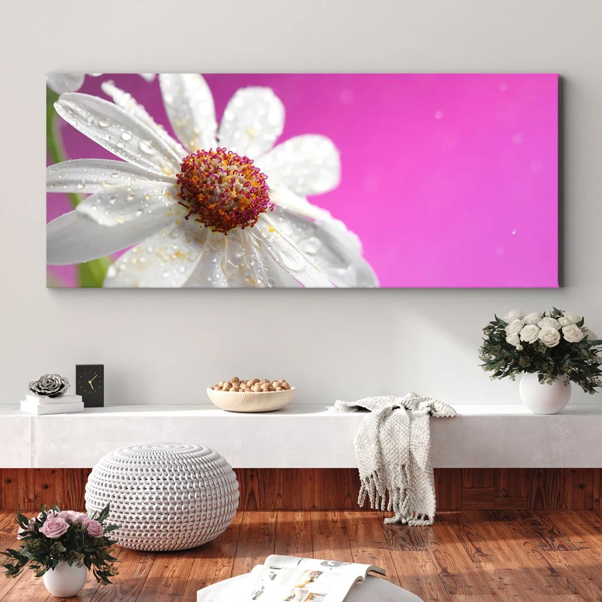 Tablou pe pânză - Modestă în frumusețea ei - 120x50 cm