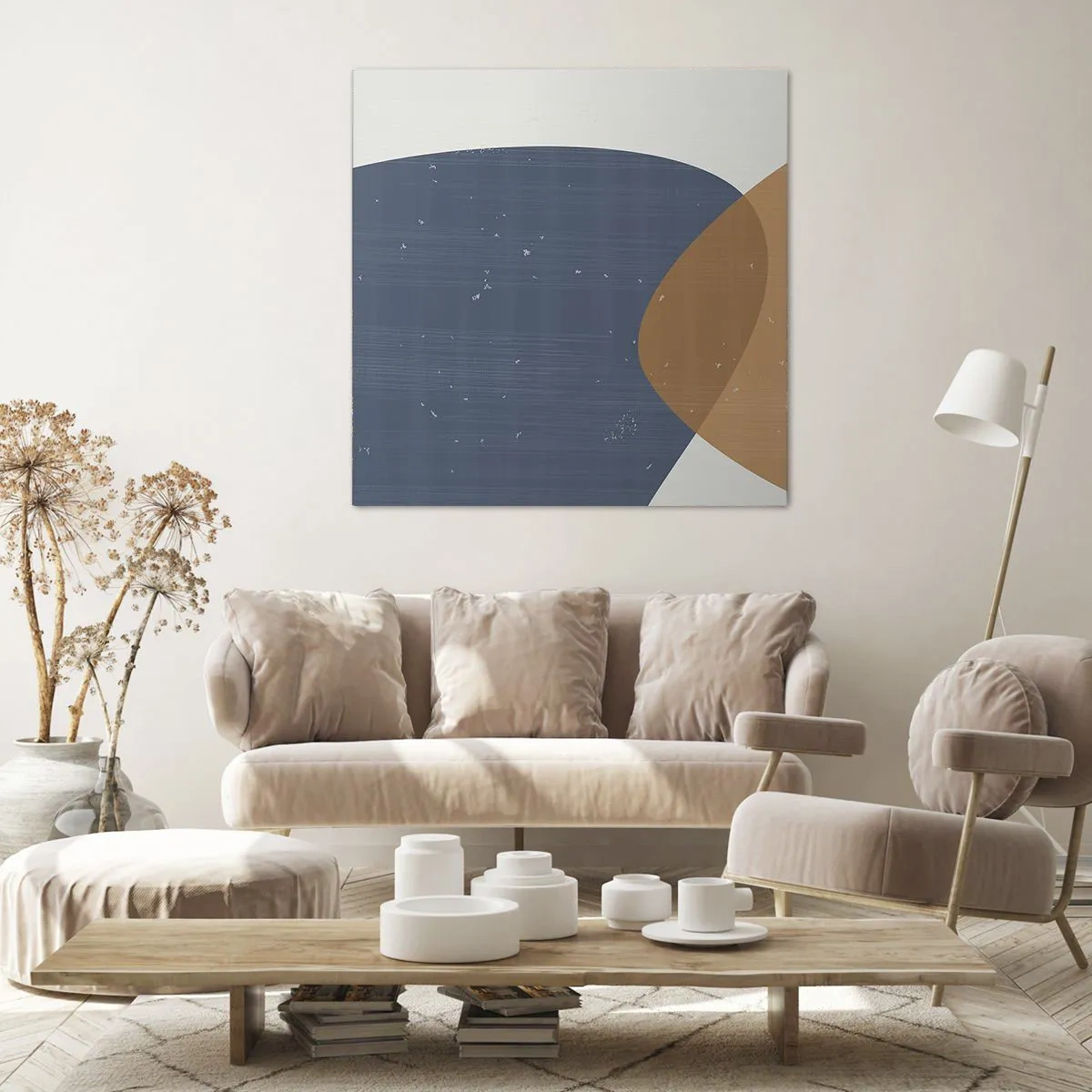 Tablou pe pânză - Ovale și influențe - 40x40 cm