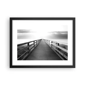 Poster în ramă neagră - Departe, departe... - 40x30 cm