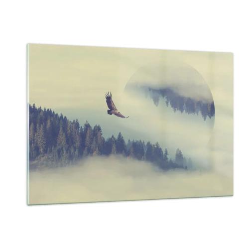 Tablou pe sticlă - Am văzut umbra unui vultur - 120x80 cm