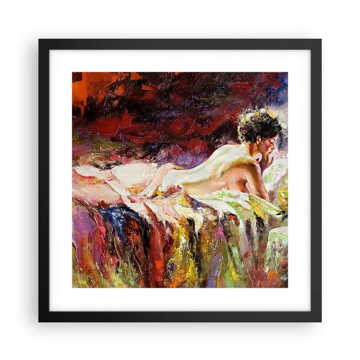 Poster în ramă neagră - Venus în gând - 40x40 cm