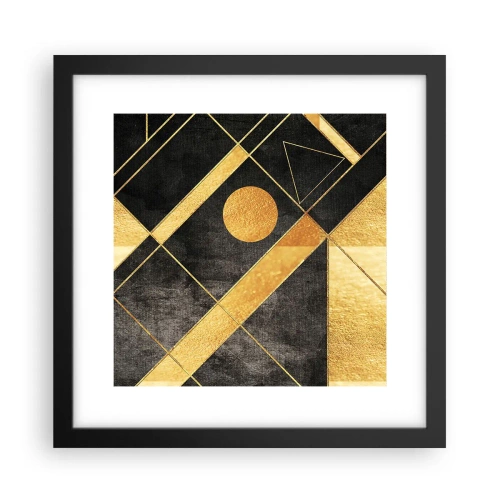 Poster în ramă neagră - Soarele deșertului - 30x30 cm
