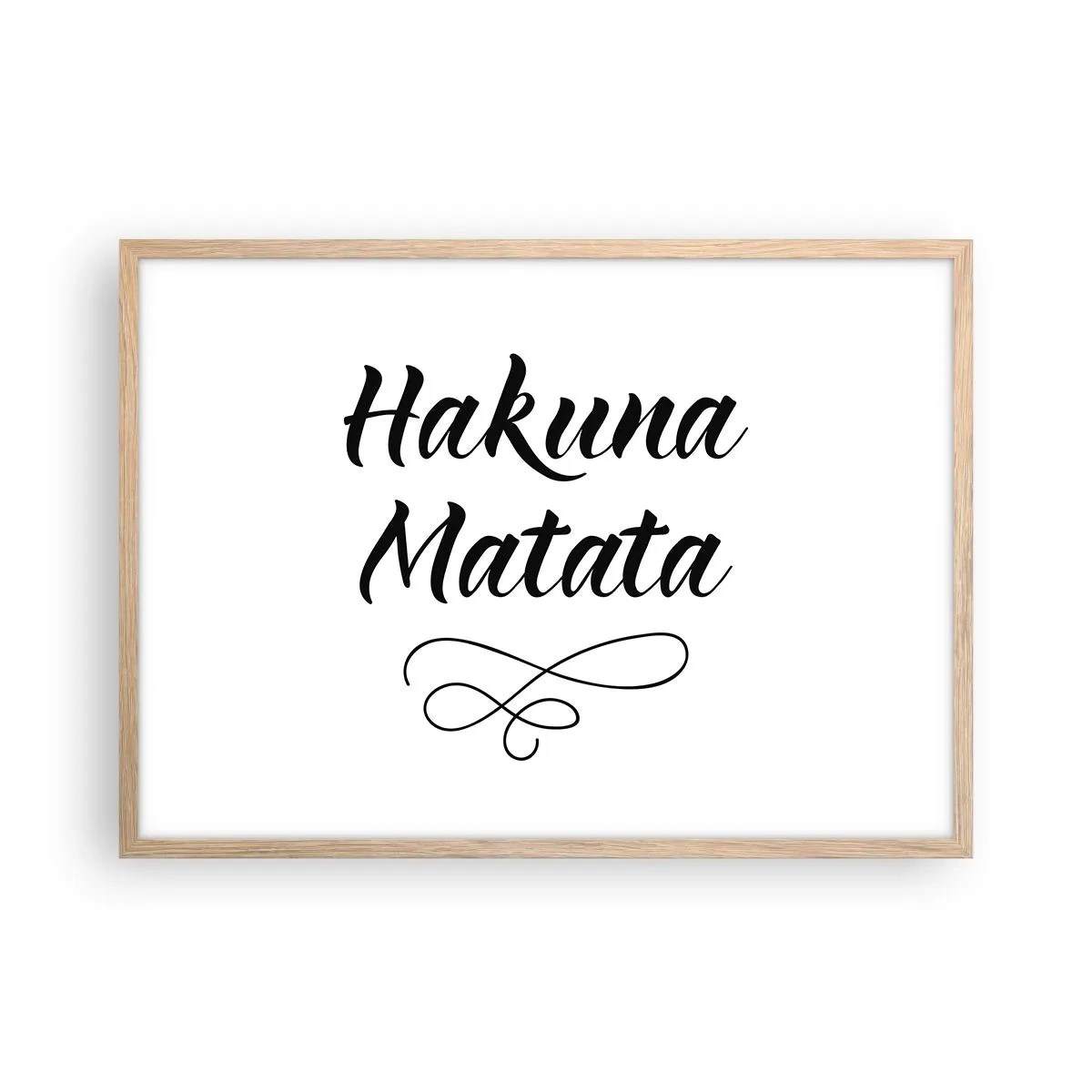 Poster în ramă de stejar deschis - Cel mai bun sfat - 70x50 cm