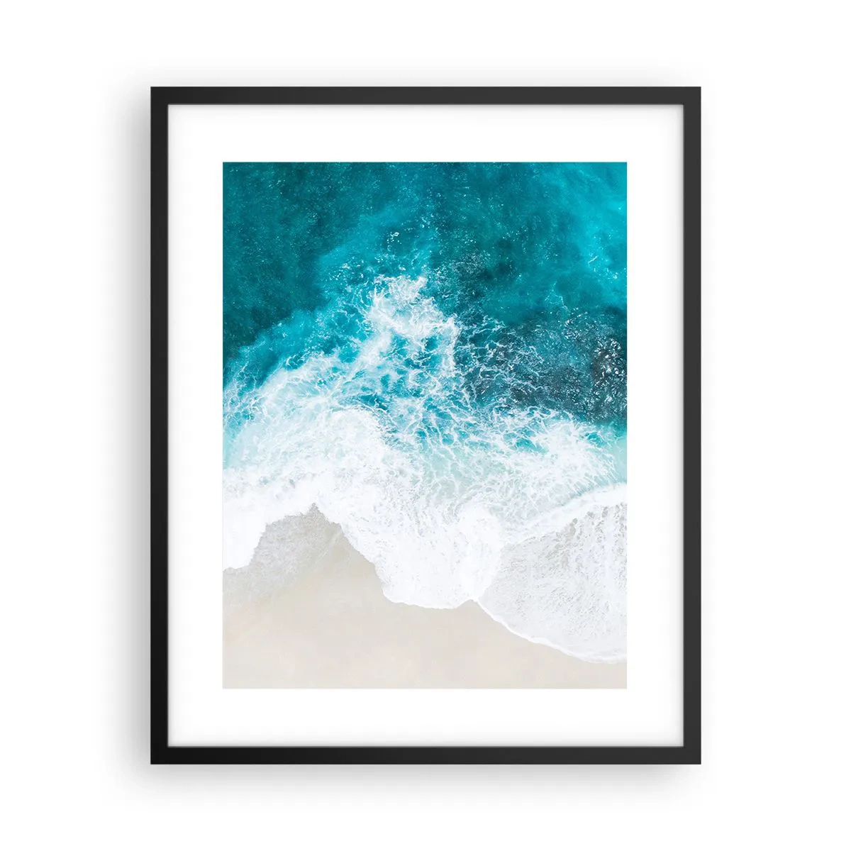 Poster în ramă neagră - Mângâiere naturală - 40x50 cm