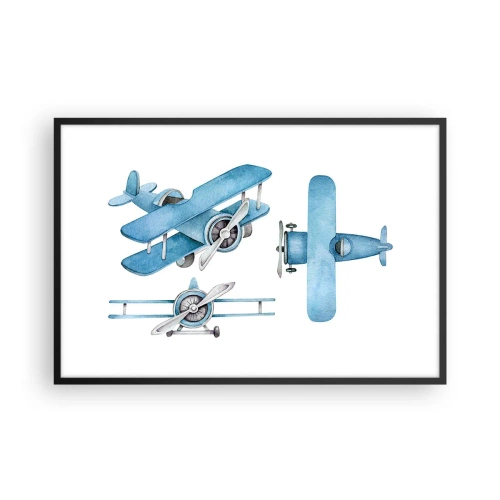 Poster în ramă neagră - Un învingător înnăscut - 91x61 cm