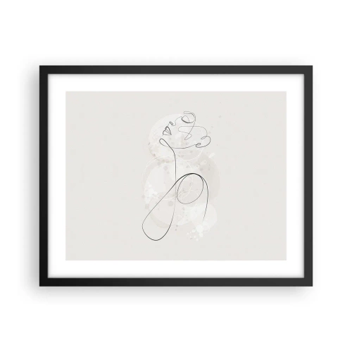 Poster în ramă neagră - Spirala frumuseții - 50x40 cm