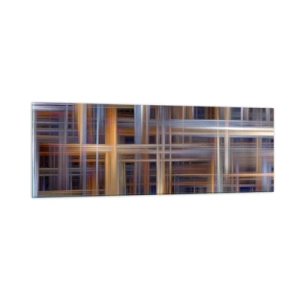 Tablou pe sticlă - Țesut din lumină - 90x30 cm