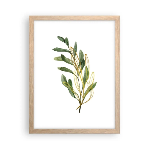 Poster în ramă de stejar deschis - Toate cele bune - 30x40 cm