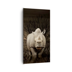 Tablou pe pânză - Albul împotriva naturii - 65x120 cm