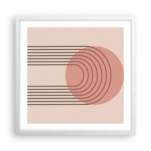 Poster în ramă albă - Atracție irezistibilă - 50x50 cm