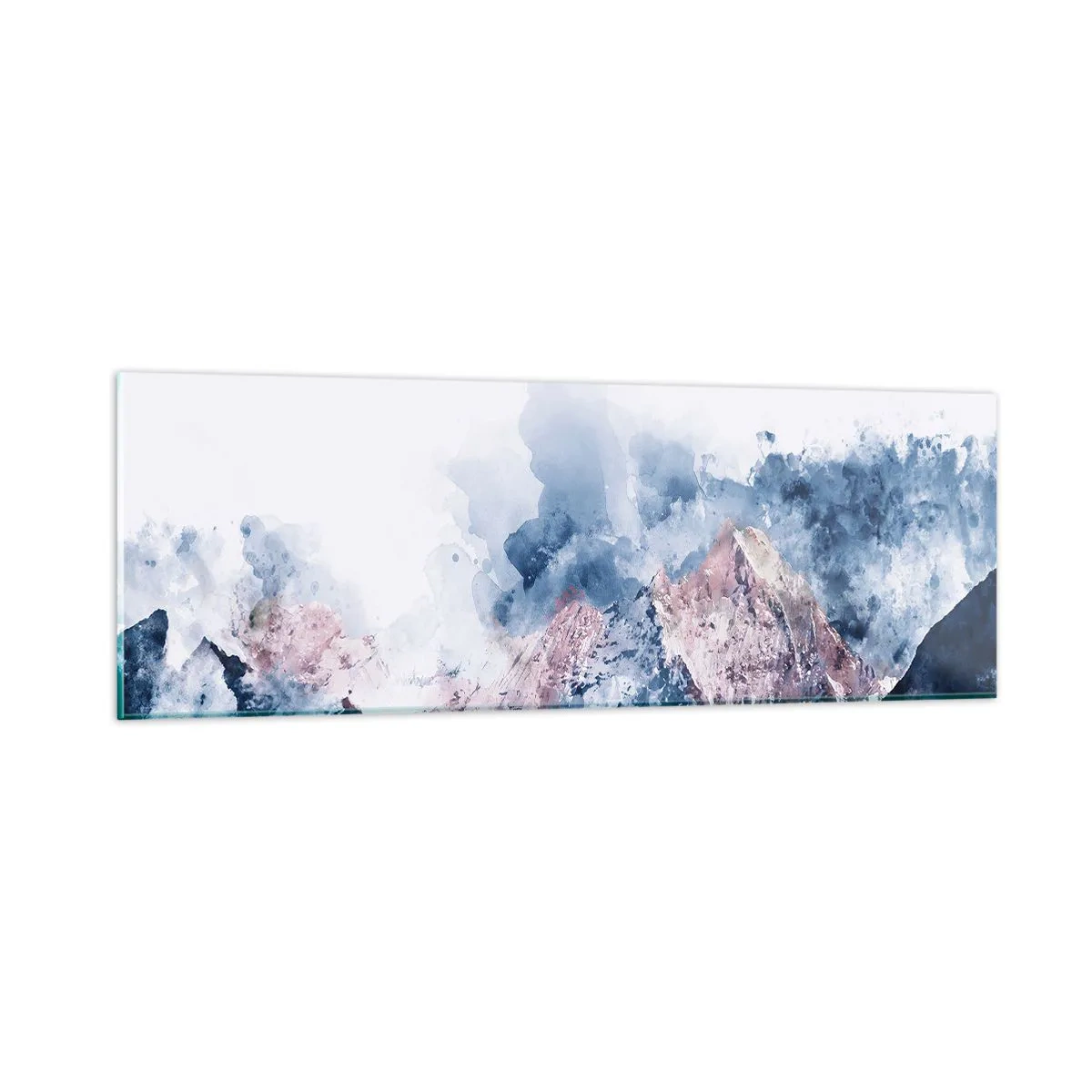 Tablou pe sticlă - Acestea sunt vârfurile! - 90x30 cm